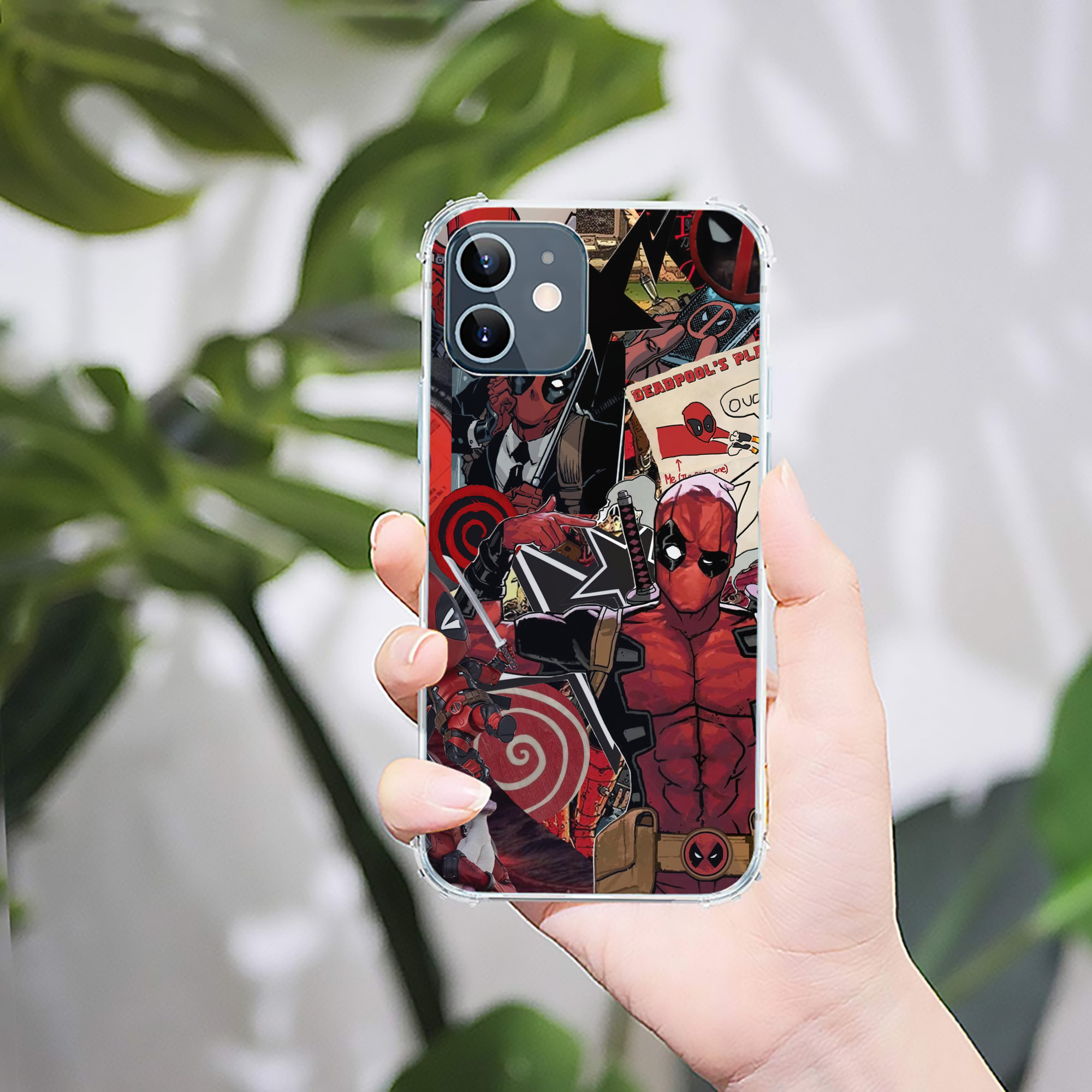 （画像用） Deadpool デッドプール 【iPhone 12シリーズ対応】透明スマホケース（クリアソフトケース）